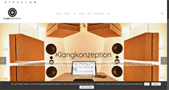 Desktop Screenshot of klang-manufaktur.de